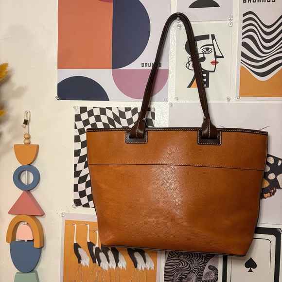 Dooney & Bourke Tan Leather Tote - Picture 5 of 8